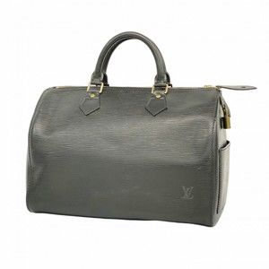 LOUIS VUITTON Black Speedy 30 Bag